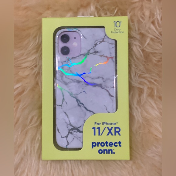 ONN Iridescent Marble Iphone 11/XR Case - Picture 8 of 8